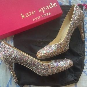 Kate Spade Karolina Multi Glitter Pump Size 9 1/2